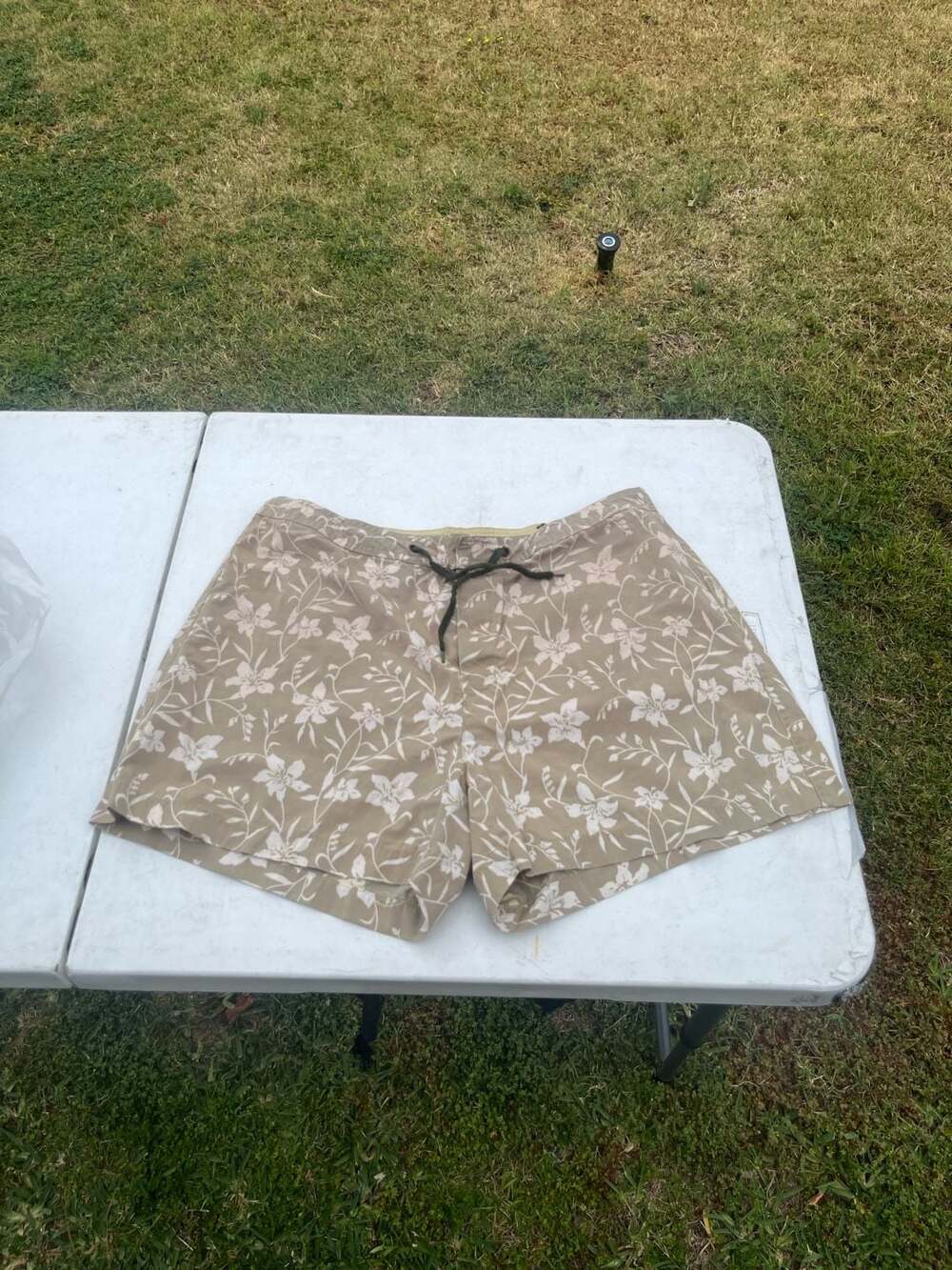 Gap Women’s Floral Print Tan Shorts Size L